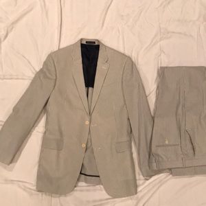 Hilfiger Slim Fit Seersucker Suit